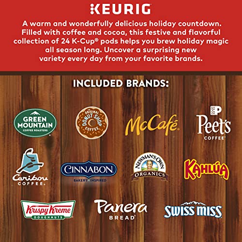 Keurig Advent Calendar Variety Pack, Single Serve K-Cup Pods, 24 Count