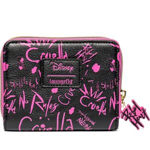 cruella graffiti zip-around wallet – entertainment earth exclusive