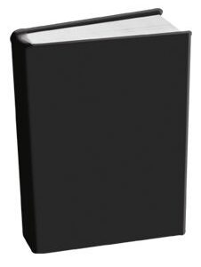 Book Sox Stretchable Book Cover: Standard Size Solid Black. Fits Smaller/Thinner Hardcover Textbooks up to 8x10. Easy to Install, Adhesive-Free, Nylon Fabric Protector for School. Wash & Re-Use!