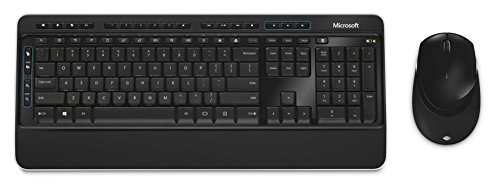 Microsoft Wireless Desktop 3050 with AES - Black. Wireless Keyboard and Mouse Combo. Built-in Palm Rest. Customizable Windows Shortcut Keys