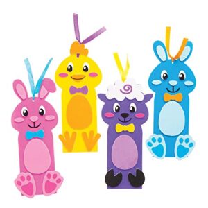 Baker Ross AT503 Easter Bookmark Kits - Pack of 8, Creative Easter Art and Craft Supplies for Kids to Make and Decorate