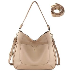purses and handbags leather tote bags for women pu hobo bag large shoulder bag with adjustable shoulder strap