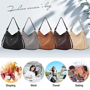 Purses and Handbags Leather Tote Bags for Women PU Hobo Bag Large Shoulder Bag with adjustable shoulder strap
