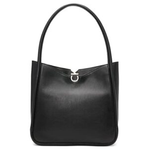 calvin klein crisell north/south tote, black/silver,one size