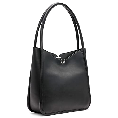 Calvin Klein Crisell North/South Tote, Black/Silver,One Size