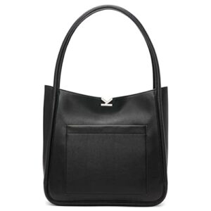 Calvin Klein Crisell North/South Tote, Black/Silver,One Size