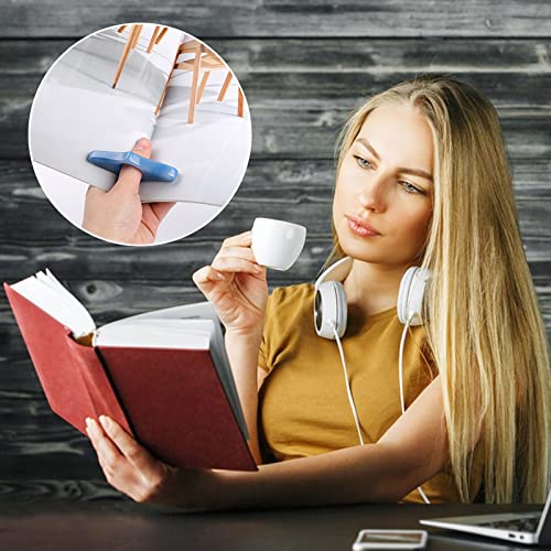 3 Pcs Book Page Holder for Reading,Resin Book Holder Bookmark Holder Thumb Book Opener Tool Solid Color Handmade Book Gadget Book Reading Accessories for Readers Book Lovers Bookworm Teachers Students