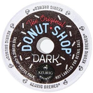 the original donut shop dark keurig single-serve k-cup pods, dark roast coffee, 72 count
