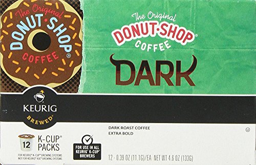 The Original Donut Shop Dark Keurig Single-Serve K-Cup Pods, Dark Roast Coffee, 72 Count