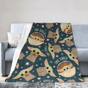 Cute Blanket Soft Warm Throw Blanket Cozy Microfiber Blankets & Throws for Living Rooms/Bedrooms/Dorms 60"x50"