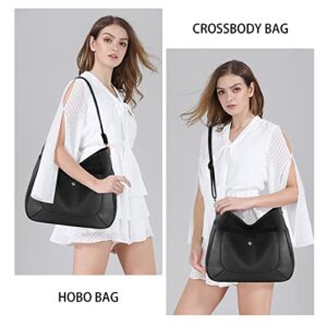 Purses and Handbags Leather Tote Bags for Women PU Hobo Bag Large Shoulder Bag with adjustable shoulder strap