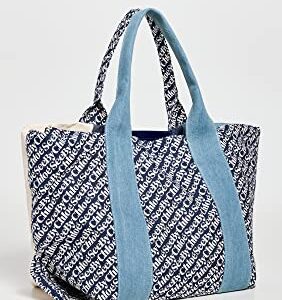 See by Chloe Women's Laetizia Tote, Royal Navy, Blue, Print, One Size