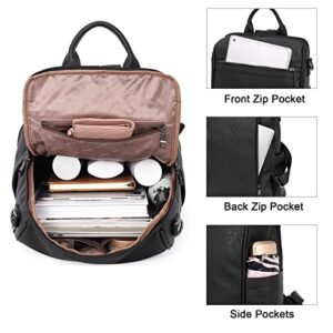 CLUCI Womens Backpack Purse Fashion Leather Travel Large Convertible Designer School Bookbag Purse