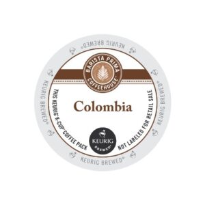 barista prima coffeehouse coffee, keurig k-cups, colombia, 72 count