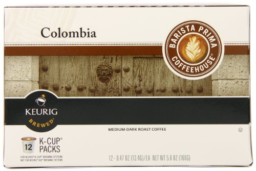 Barista Prima Coffeehouse Coffee, Keurig K-Cups, Colombia, 72 Count