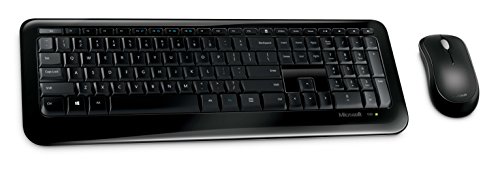 Microsoft Wireless Desktop 850 with AES ) - Black. Wireless Keyboard and Mouse Combo. Snap-In USB Transciever. Right/Left Hand Use Mouse