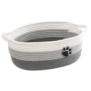 small woven baskets for organizing rope storage basket with handle cute cotton basket for nursery gift dog toy storage bins for toy organizer