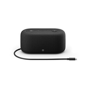 microsoft audio dock – teams certified, usb-c dock, hdmi 2.0, usb-a, usb-c x 2 ports, pass-through charging, audio speaker phone, works with teams, zoom, and google meet apps