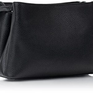 Calvin Klein Adeline Triple Compartment Crossbody, Black/Silver,One Size