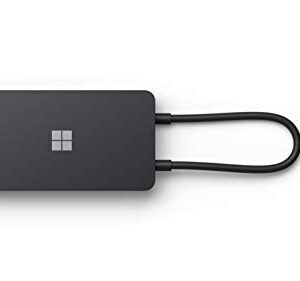 Microsoft USB-C Travel Hub - Multiport Adapter with VGA, USB, Ethernet, HDMI Ports. Compatible with USB-C Laptops/PCs