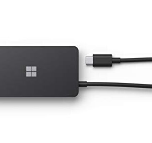 Microsoft USB-C Travel Hub - Multiport Adapter with VGA, USB, Ethernet, HDMI Ports. Compatible with USB-C Laptops/PCs