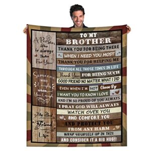 ciugoig gifts for brother blanket valentines day gifts for brother gifts for adult men brother birthday gifts from sister 50″x60″