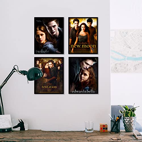 DIANYING Movie Poster - Set of 6 Canvas Aesthetic Posters for Bedroom Living Room Dorm 8x10inch UNFRAMED Poster Pack Birthday Gift for Fans of Edward