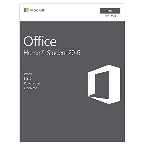 Microsoft Office Home and Student 2016 for Mac | 1 user, Mac Key Card