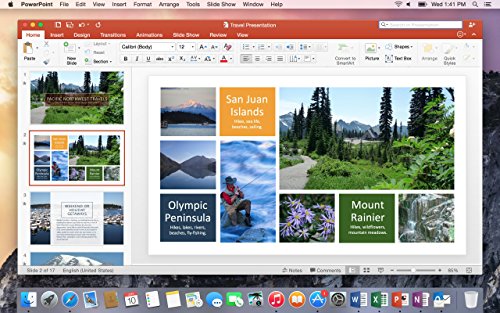 Microsoft Office Home and Student 2016 for Mac | 1 user, Mac Key Card