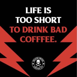 Death Wish Coffee Single Serve Pods - Extra Kick of Caffeine - Dark Roast Coffee Pods - Made with USDA Certified Organic, Fair Trade, Arabica and Robusta Beans (10 Count)