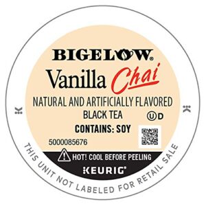 Bigelow Vanilla Chai Keurig K-Cup Pods Black Tea, Caffeinated, 12 Count (Pack of 6), 72 Total K-Cup Pods
