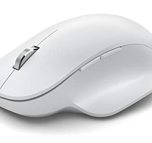 Microsoft Bluetooth Ergonomic Mouse - Glacier with comfortable Ergonomic design, thumb rest, up to 15months battery life. Works with Bluetooth enabled PCs/Laptops Windows/Mac/Chrome computers