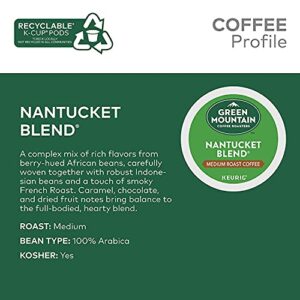 Green Mountain Coffee Roasters Green Mountain Nantucket Blend, Keurig K-Cup Coffee Pods, Medium Roast 100 Count (Pack of 1)