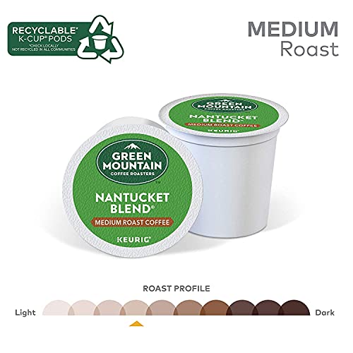 Green Mountain Coffee Roasters Green Mountain Nantucket Blend, Keurig K-Cup Coffee Pods, Medium Roast 100 Count (Pack of 1)