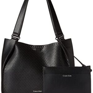 Calvin Klein Estelle Novelty Satchel, Black