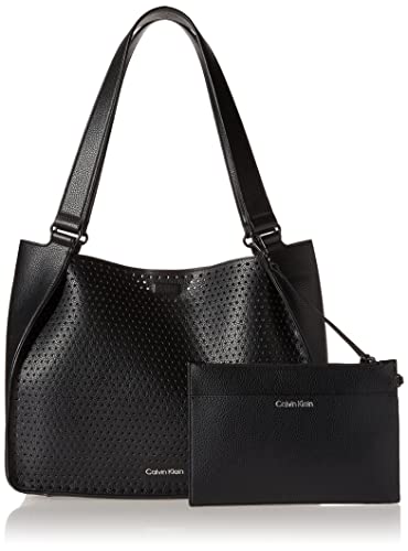 Calvin Klein Estelle Novelty Satchel, Black