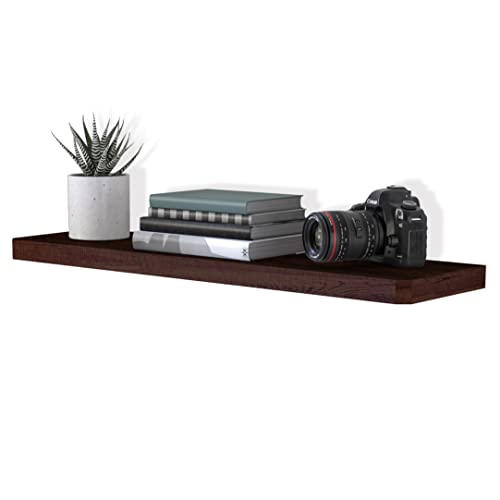 Way Basics Wall Mount Display (9.8 x 35.4 x 1.5), Espresso