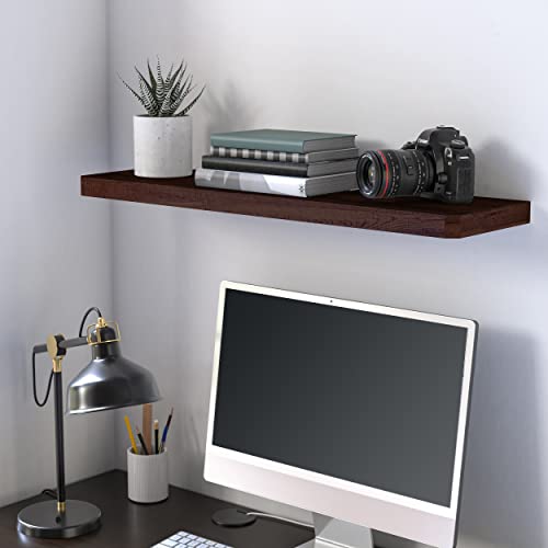 Way Basics Wall Mount Display (9.8 x 35.4 x 1.5), Espresso