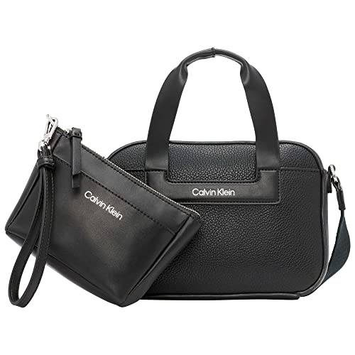 Calvin Klein Bette 2 in 1 Crossbody, Black/Silver