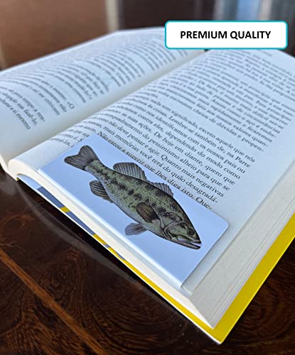 Magnetic Bookmarks - Largemouth Bass - Magnet Page Clips Set of 3 - Fish Lovers Gifts - Book Markers - Gift for Fisherman - Unique Fishing Gift