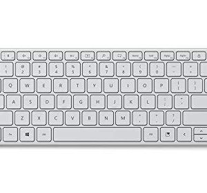 Microsoft Designer Compact Keyboard - Glacier. Standalone Wireless Bluetooth Keyboard. Compatible with Bluetooth Enabled PCs/Mac