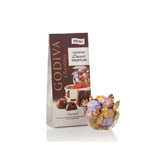 godiva chocolatier assorted chocolate truffles gift box, 12 pc.