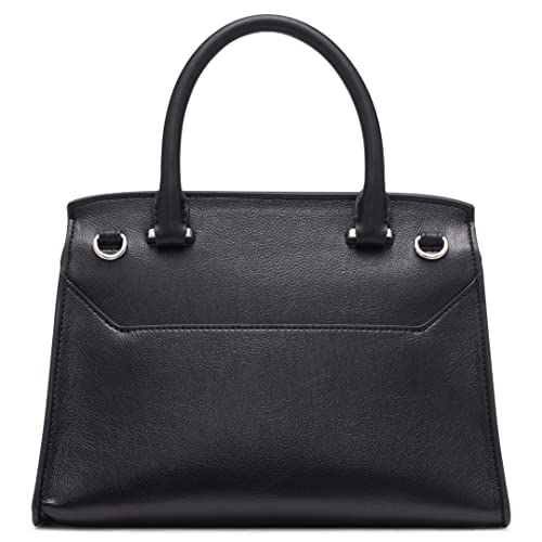 Calvin Klein Becky Top Handle Mini Bag Crossbody, Black/Silver