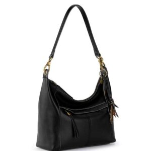 The Sak womens Alameda Hobo Bag In Leather, Black, One Size US