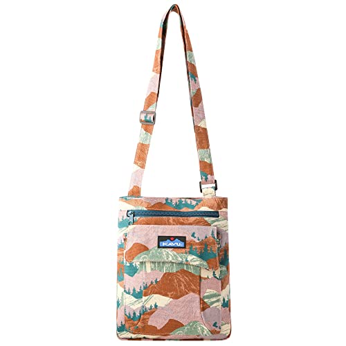 KAVU Keeper Semi Padded Sling Canvas Crossbody Bag-Remote Landscape