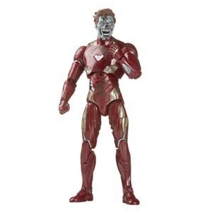 Marvel Legends Series MCU Disney Plus What if Zombie Iron Man Action Figure 6-inch Collectible Toy, 4 Accessories