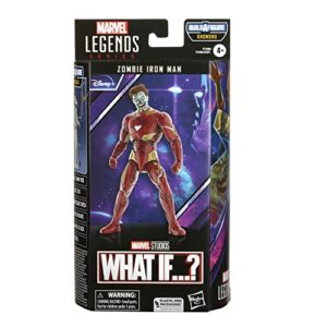Marvel Legends Series MCU Disney Plus What if Zombie Iron Man Action Figure 6-inch Collectible Toy, 4 Accessories