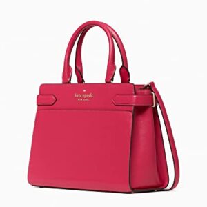 Kate Spade New York Staci Medium Saffiano Leather Satchel Purse (Pink Ruby)