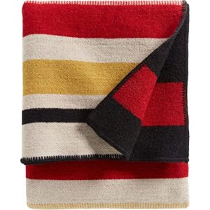 Pendleton Wool Carrier with Throw Boulder Stripe One Size