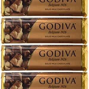 Godiva Chocolatier Solid Chocolate, 1.5 Ounce (Pack of 4) - Packaging May Vary